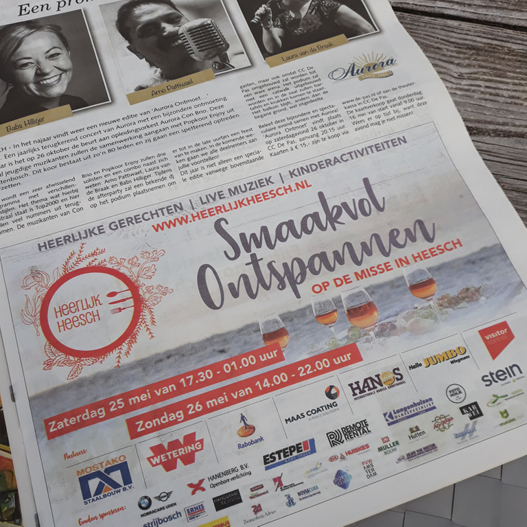 Heerlijk Heesch advertentie